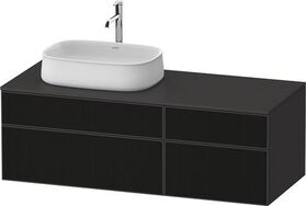Duravit Waschtischunterbau Zencha 1300x442x550mm sw ls / gra s-matt o ES