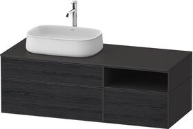 Duravit Waschtischunterbau Zencha 1300x442x550mm Ei sw / gra s-matt o ES