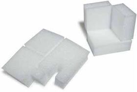 Eckenschutz Maße 95x95x95mm Schaumdicke 43mm PE-Schaum TRANSPAK - VPE: 60