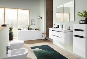 V&B Seitenschrank SUBWAY 2.0 354x857x370mm Abdpl we Glossy white