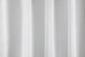 Hewi Dusch-/Kabinenvorhang Polyester Standard BxH 2,5x2m 18 Ös. Dek uni weiß