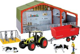 Milchbauern-Set mit Traktor