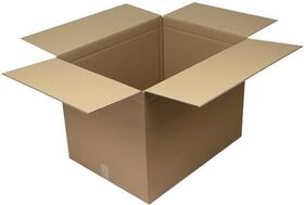 Faltkarton 2-wellig Maße 780x580x580mm Qualität 2.5BC braun TRANSPAK - VPE: 10