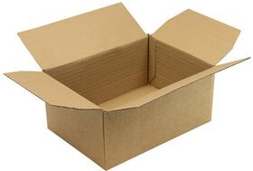 Automatikkarton 1-wellig Maße 305x215x40-140mm Qualität 1.20 B braun Fefco 0711 - VPE: 20