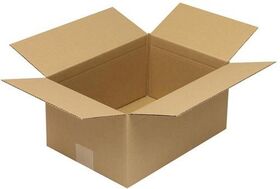 Faltkarton 1-wellig Höhenrillung Maße 325x230x160mm A4 Qualität 1.20 B braun - VPE: 50