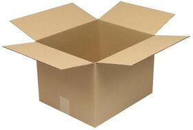 Faltkarton 1-wellig Höhenrillung Maße350x300x250mm Qualität1.20 B braun TRANSPAK - VPE: 20