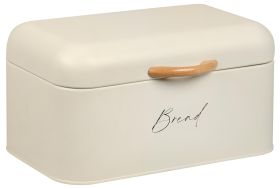 KESPER  Brotkasten Spruch Metall weiß