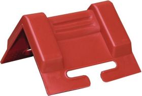 Kantenschutzwinkel Schenkel-L.95x95mm rot m.Schlitz 10 St./Set TECWERK