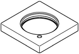 Grohe Rosette ec f WT-Batterien o Zugstange supersteel