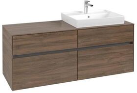V&B Waschtischunterschrank COLLARO 140x54,8x50cm WT re Arizona Oak