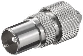 Koax-Stecker mit Schraubbefestigung- VPE: 10