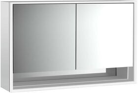 Emco LED-Lichtspiegelschrank LOFT AP 1300x733mm 2-tü Unterf. alu/spiegel EMCO