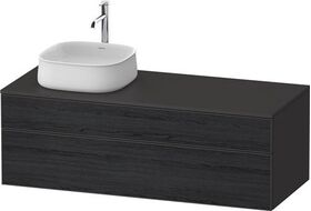 Duravit Waschtischunterbau Zencha 1300x442x550mm Ei sw / gra s-matt o ES