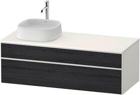 Duravit Waschtischunterbau Zencha 1300x442x550mm Ei sw / we s-matt o ES