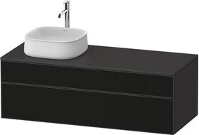Duravit Waschtischunterbau Zencha 1300x442x550mm sw ls / gra s-matt o ES