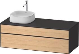 Duravit Waschtischunterbau Zencha 1300x442x550mm sw ls / ta s-matt o ES