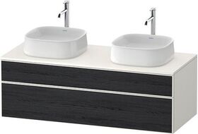 Duravit Waschtischunterbau Zencha 1300x442x550mm Ei sw / we s-matt o ES