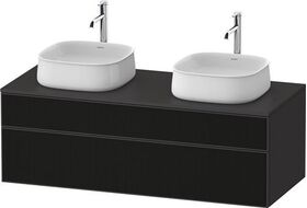 Duravit Waschtischunterbau Zencha 1300x442x550mm sw ls / gra s-matt o ES
