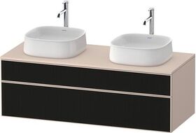 Duravit Waschtischunterbau Zencha 1300x442x550mm sw ls / ta s-matt o ES