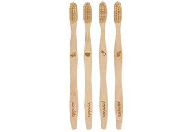 PANDOO Zahnbürsten 4er Pack 4 Zahnbürsten