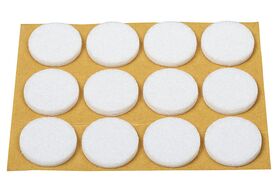 HANSI-SIEBERT Filzgleiter Ø22mm weiß 12er Pack