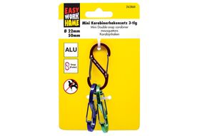 EASY WORK Mini Karabinerhakensatz 3-teilig