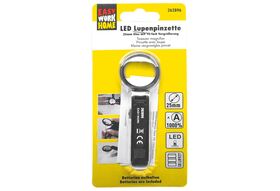 EASY WORK LED Lupenpinzette inkl. Knopfzellen