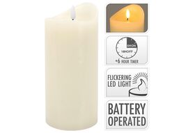 LED Kerze mit Echtwachseffekt