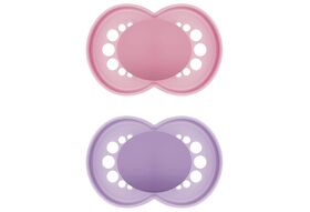 MAM Schnuller Original Pure plain Silikon girl 2er Set 2er Set