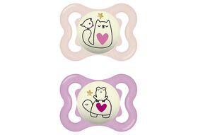 MAM Schnuller Supreme Night Silikon 'Katze / Frosch' 2er Set 2er Set