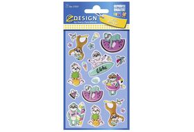 AVERY ZWECKFORM Glossy Sticker 57301 Faultier 1 Bogen / 15 Aufkleber