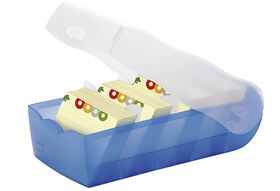 HAN CROCO Karteibox A8 quer blau