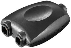 TOSLINK Digital Audio-Splitter 1 auf 2, schwarz, Schwarz- VPE: 1