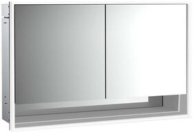 Emco LED-Lichtspiegelschrank LOFT UP 1300x733mm 2-tü Unterf. alu/spiegel EMCO