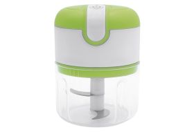 MEDIASHOP Universalhacker Livington '3 Seconds Chopper' 1 x Geräteeinheit, 1 x Spritzschutz, 1 x Klingeneinsatz, 1 x Behälter (250 ml), 1 x USB Ladekabel