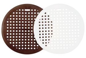 my basics Spülbeckenmatte rund Ø32cm weiß - VPE: 10