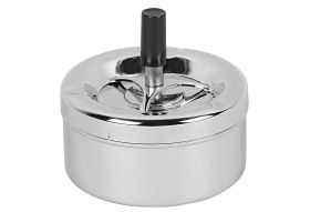 Druckaschenbecher Ø11cm chrom