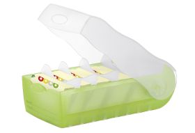 HAN CROCO Karteibox A7 quer grün - VPE: 3
