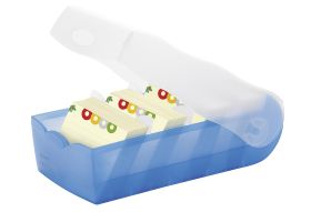 HAN CROCO Karteibox A7 quer blau - VPE: 3