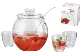 BOHEMIA CRISTAL Bowleset 'Libera' 9-teilig