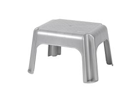 KEEEPER Tritthocker 36,5x30x24cm silber - VPE: 5