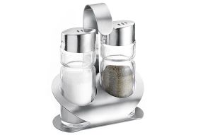 WESTMARK Salz & Pfeffür Menage 'Wien' Salz-, Pfefferstreuer à 40 ml, Ständer