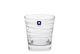 LEONARDO Whiskybecher Vario Struttura 250 ml 9cm klar, 6er Set - VPE: 6