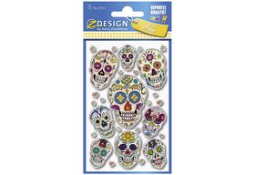 AVERY ZWECKFORM Kinder Puffy Sticker 'Totenkopf' 57311
