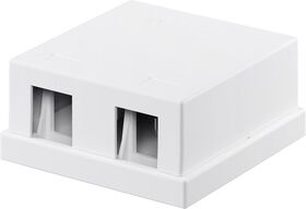 Keystone-Leergehäuse 2-port- VPE: 1