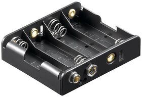 4x AA (Mignon) Batteriehalter- VPE: 10