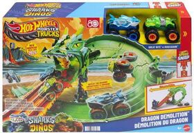 HW Monster Trucks Sharks vs. Dino Dragon