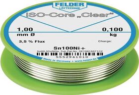 Lötdraht ISO-Core® Clear 2 mm 250 g Sn100Ni+ FELDER