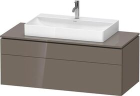 Duravit Waschtischunterbau L-CUBE 1220x482x550mm fla gr hgl o ES