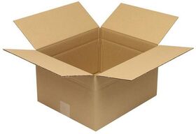 Faltkarton 1-wellig Höhenrillung Maße350x300x200mm Qualität1.20 C braun TRANSPAK - VPE: 25